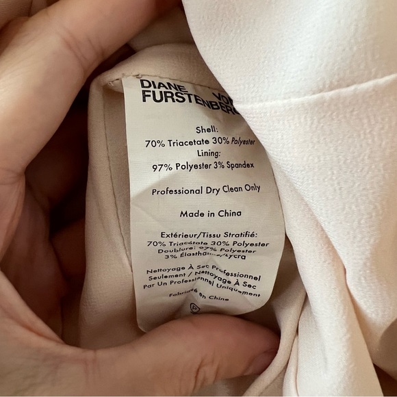 Brand NWT Diane Von Furstenberg DVF Cream / Ecru Agatha Suiting Dress sz 2 - Picture 5 of 5